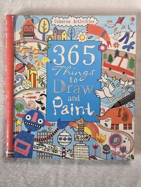 365 Things to Draw and Paint - Usborne Activities Hardcover Spiral Bound